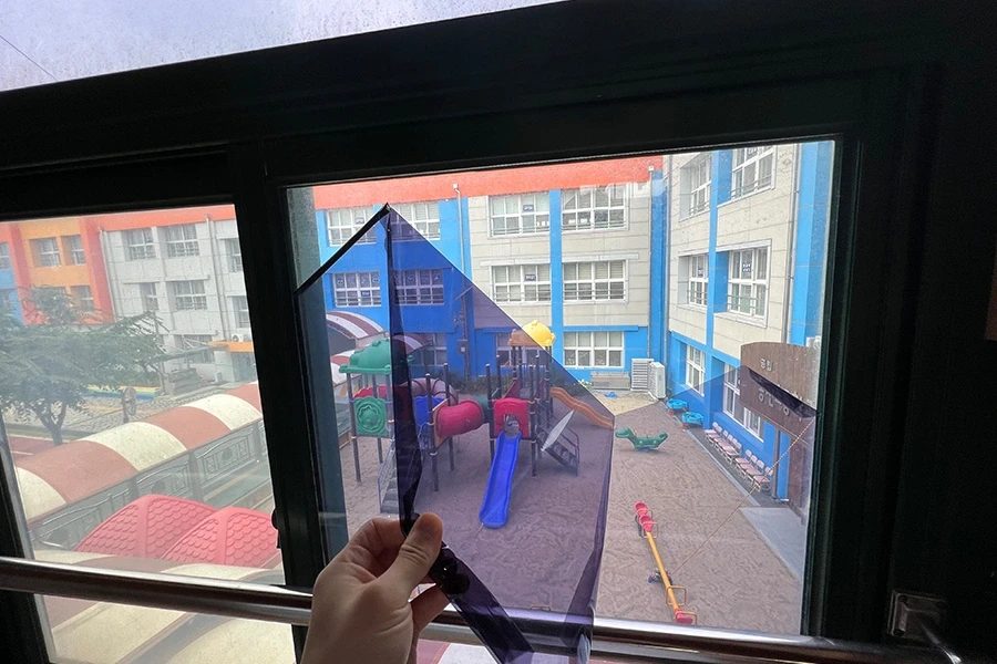 정읍 초등학교 열차단필름 시공 전경